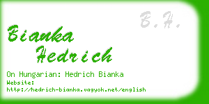 bianka hedrich business card